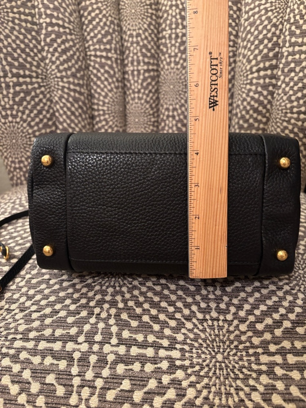 Rebecca Minkoff Mab Black Leather Small Speedy Top Handle Satchel Bag w/ Strap - Picture 10 of 16